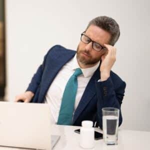 Corporate Employee Tired