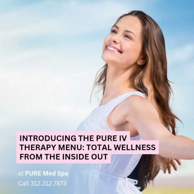 introducing the pure iv therapy menu