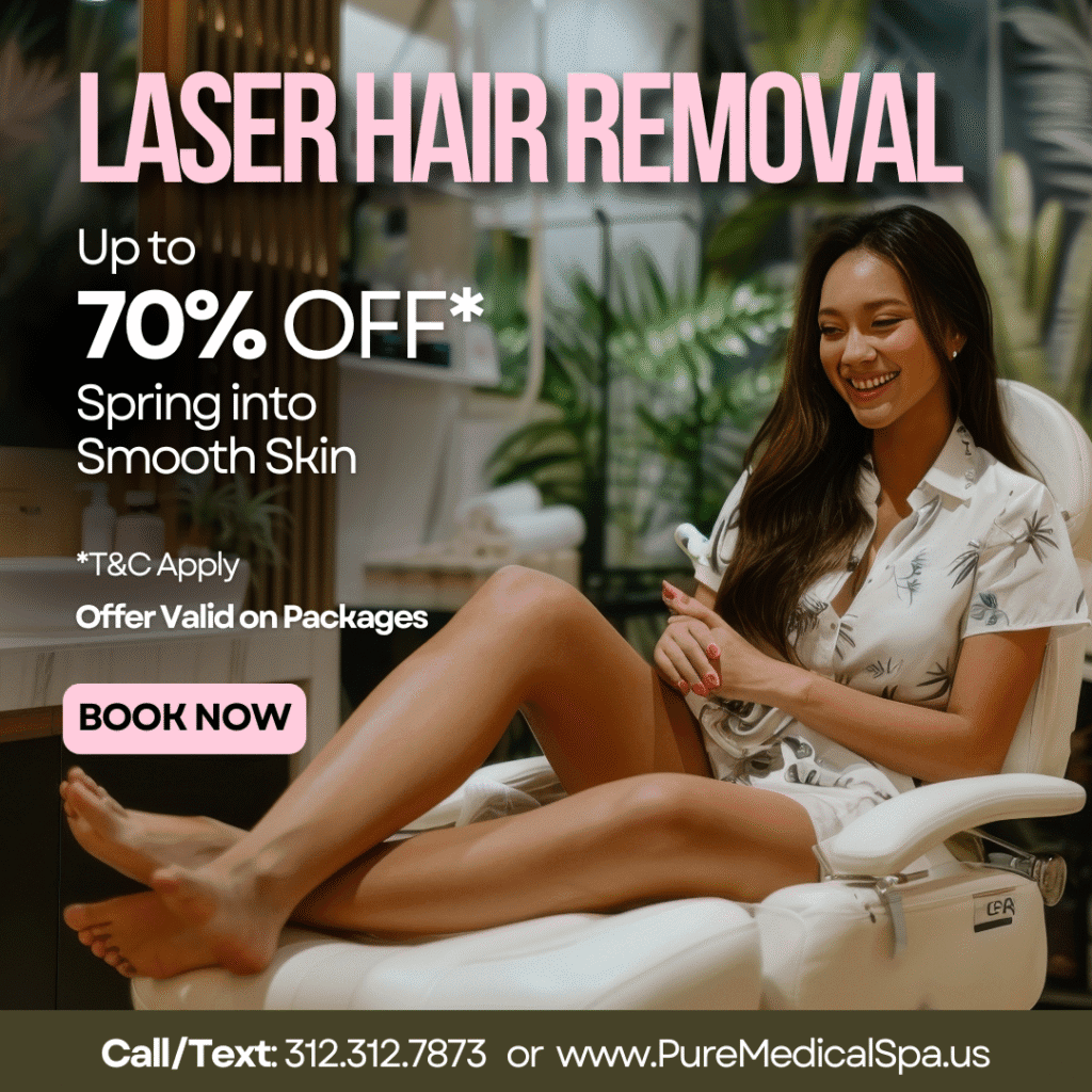 Laser Hair Removal up to 70% Off Package Deal