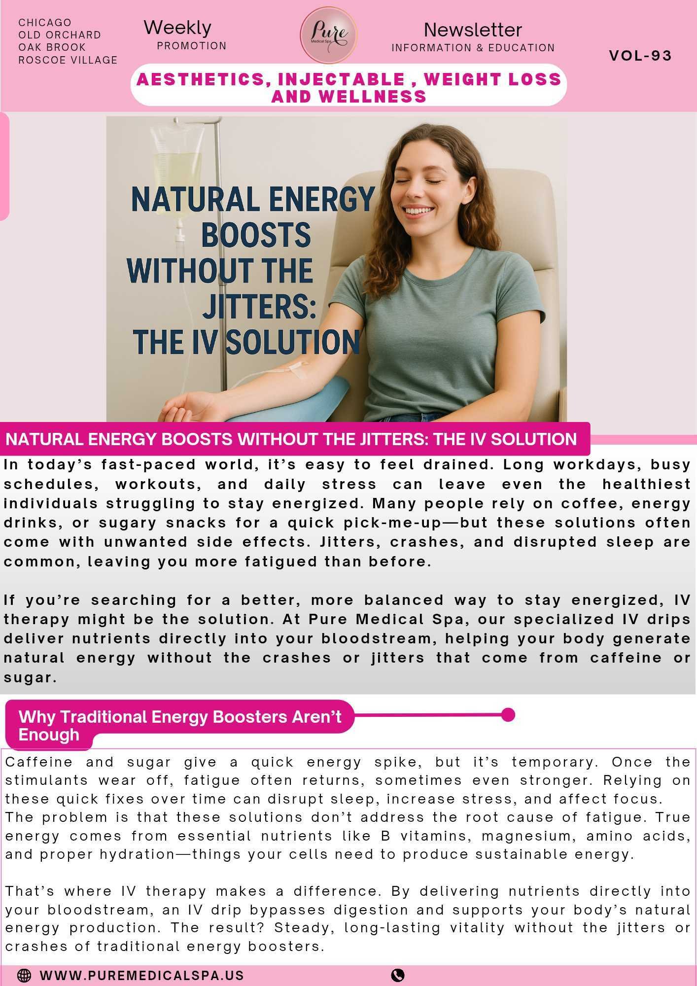 Natural Energy Boosts Without the Jitters: The IV Solution Natural Energy Boosts Without the Jitters: The IV Solution