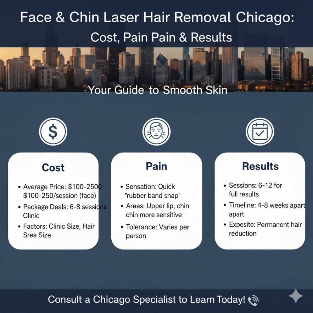 Face & Chin Laser Hair Removal Chicago Cost, Pain & Results Face & Chin Laser Hair Removal Chicago Cost, Pain & Results