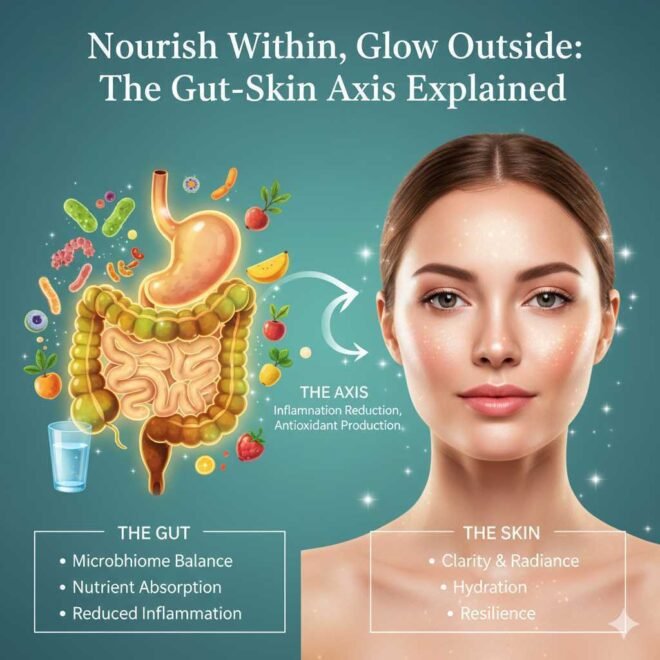 Nourish Within, Glow Outside The Gut-Skin Axis Explained Nourish Within, Glow Outside The Gut-Skin Axis Explained