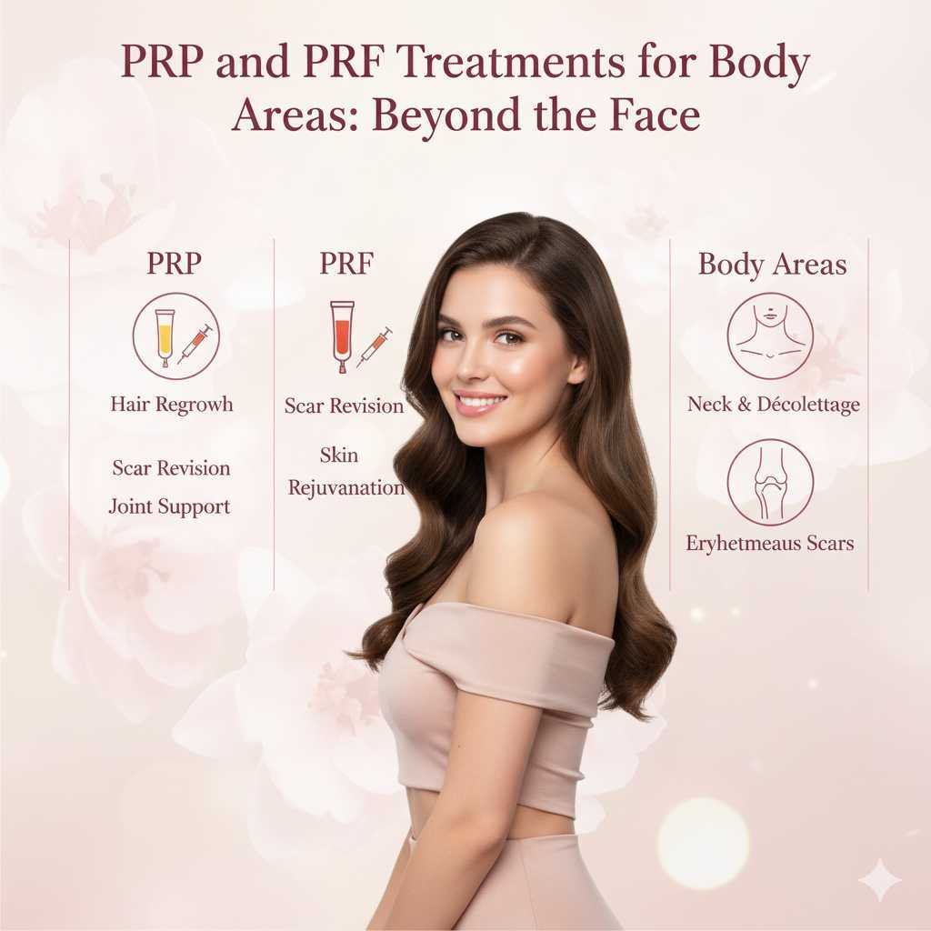 PRP and PRF Treatments for Body Areas Beyond the Face PRP and PRF Treatments for Body Areas Beyond the Face