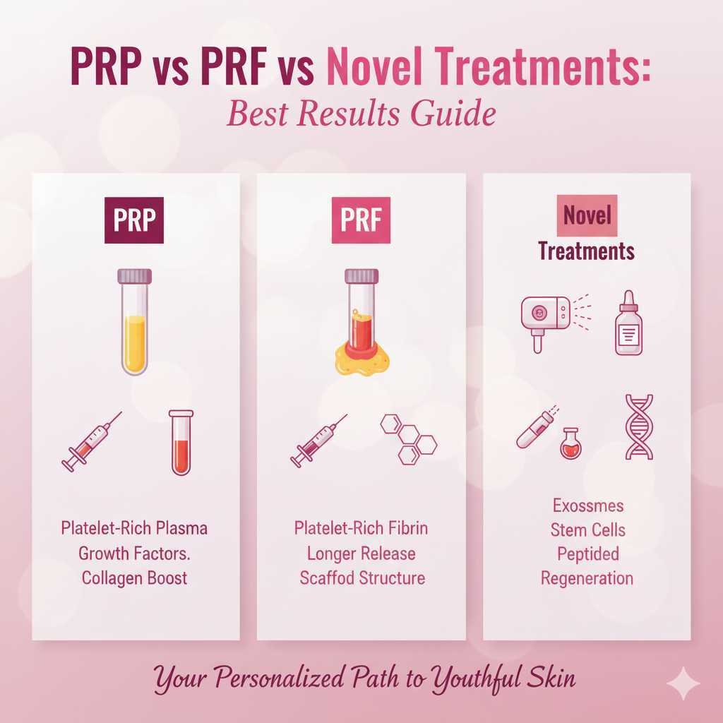 PRP vs PRF vs Novel Treatments Best Results Guide PRP vs PRF vs Novel Treatments Best Results Guide