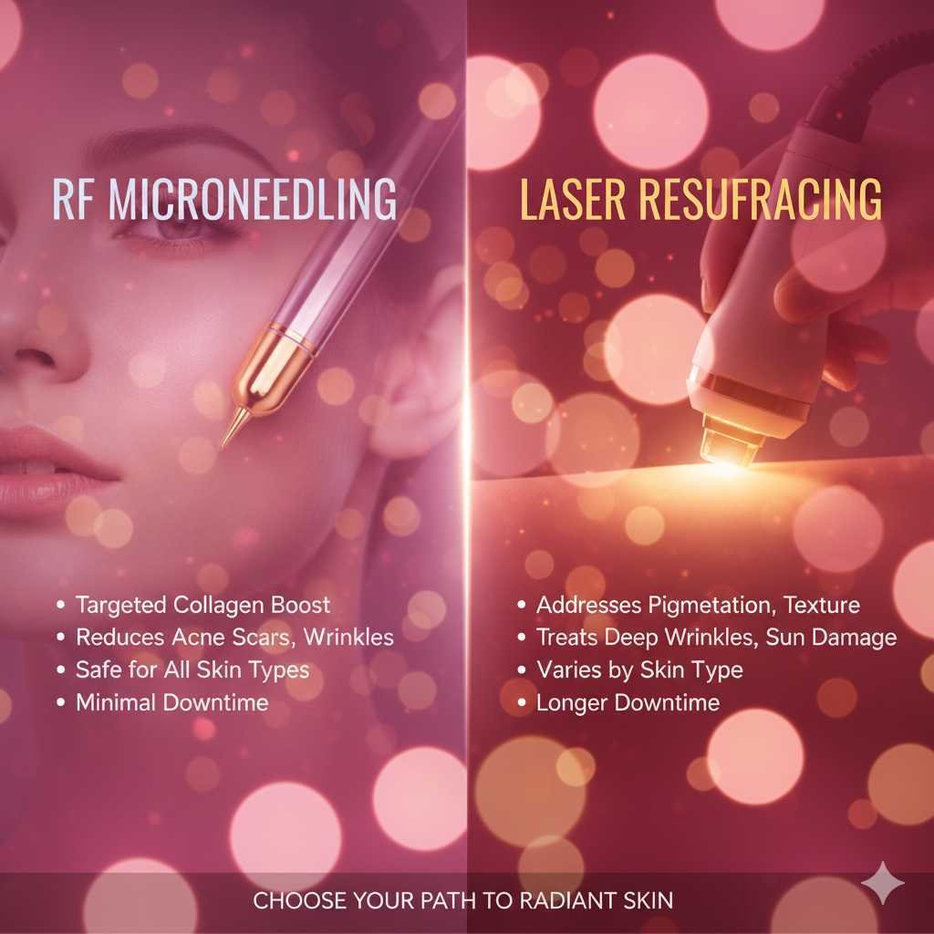 RF Microneedling vs Laser Resurfacing RF Microneedling vs Laser Resurfacing