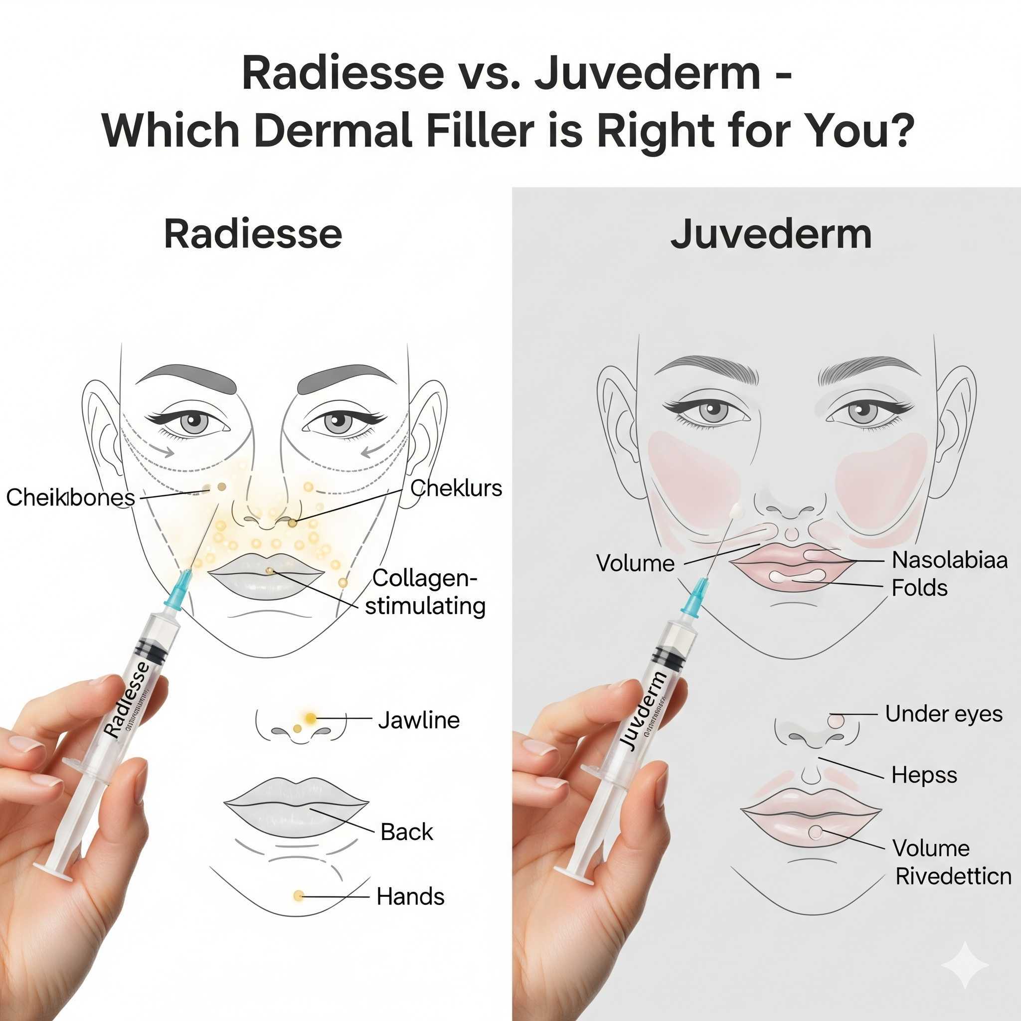 Radiesse vs. Juvederm Radiesse vs. Juvederm