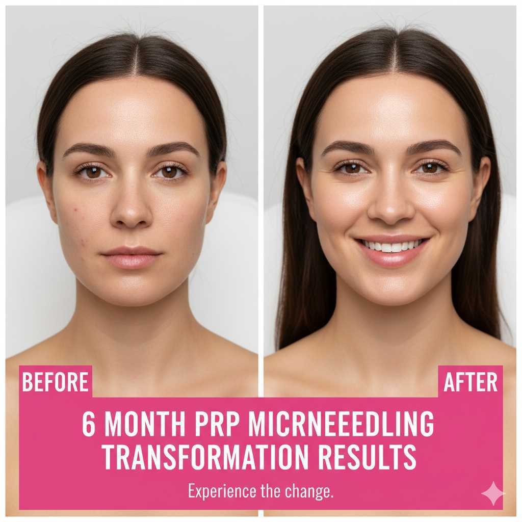6 Month PRP Microneedling Transformation Results 6 Month PRP Microneedling Transformation Results