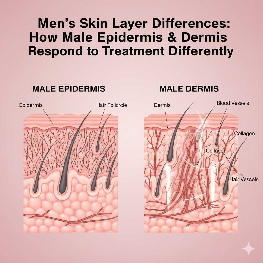 Men’s Skin Differences Epidermis & Dermis Explained