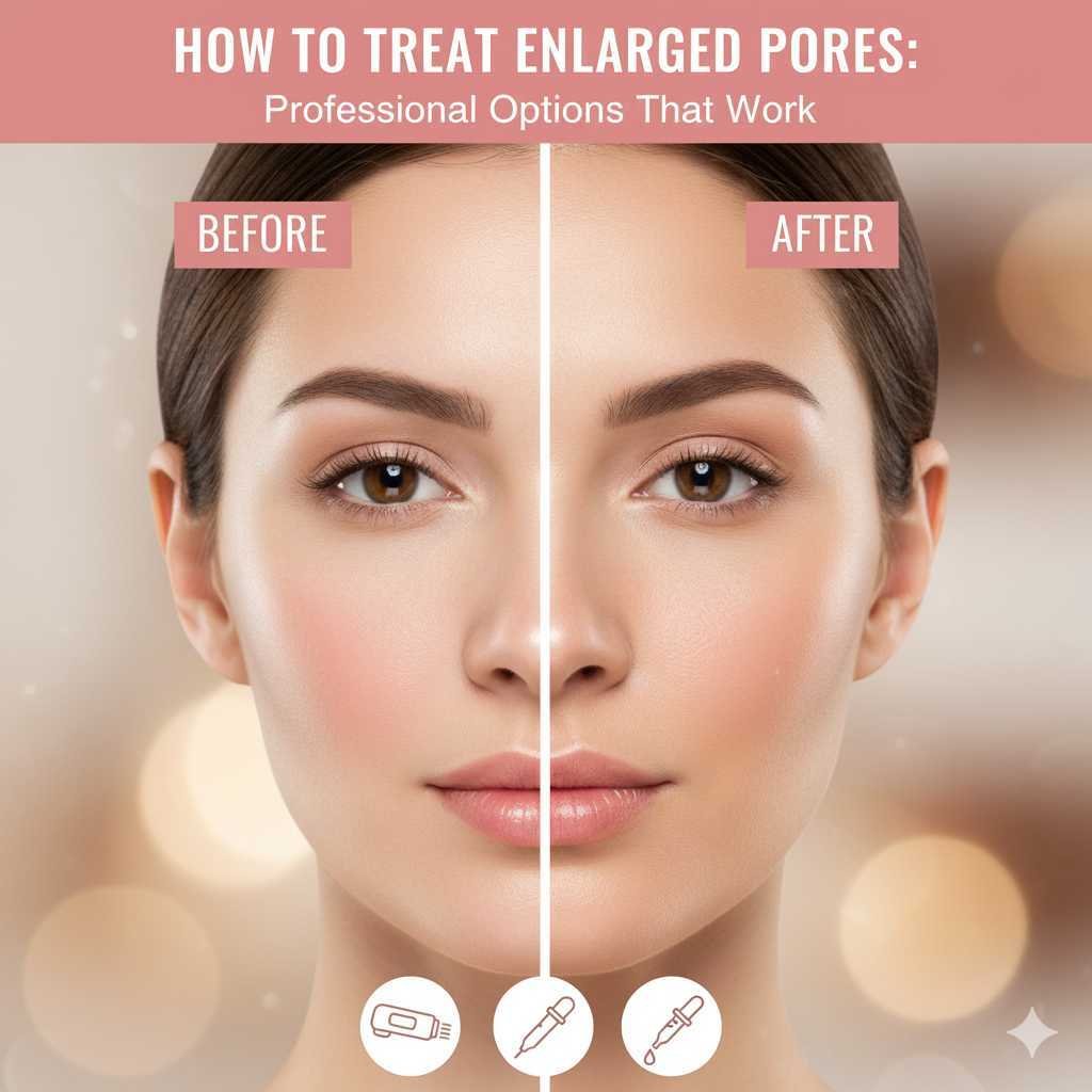 How to treat enlarged pores professionally How to treat enlarged pores professionally