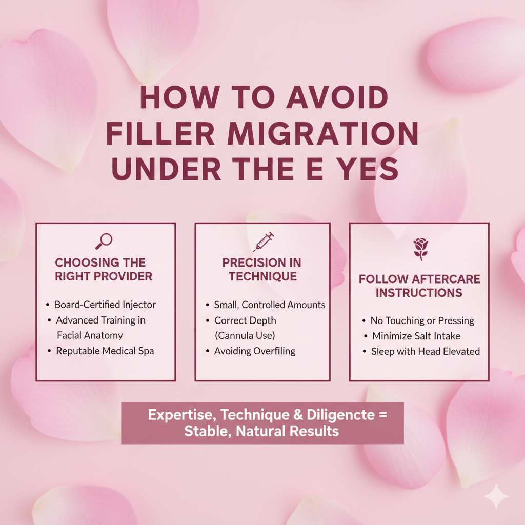 How to Avoid Filler Migration Under the Eyes