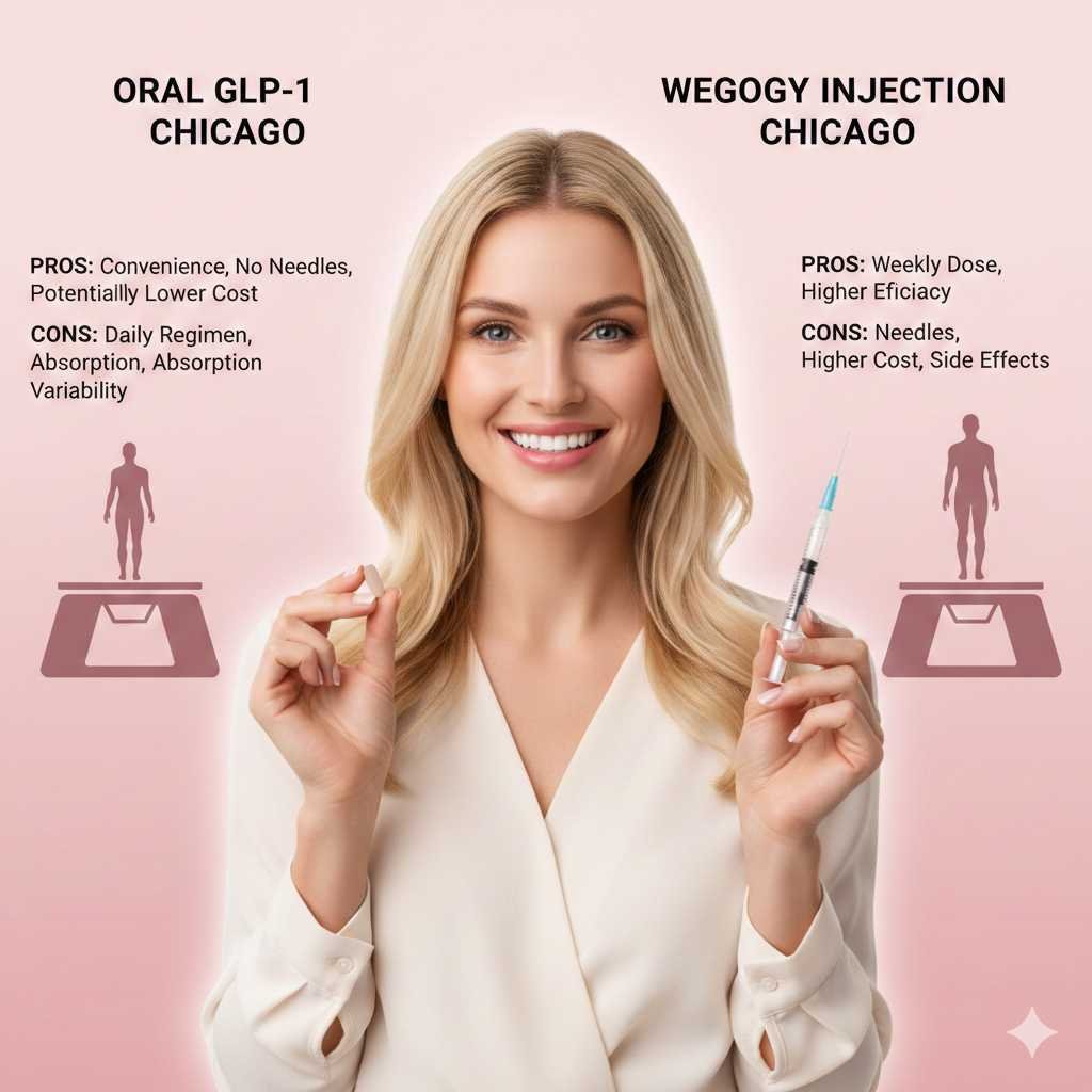 Oral GLP-1 vs Wegovy Injection Chicago Pros & Cons for Weight Loss