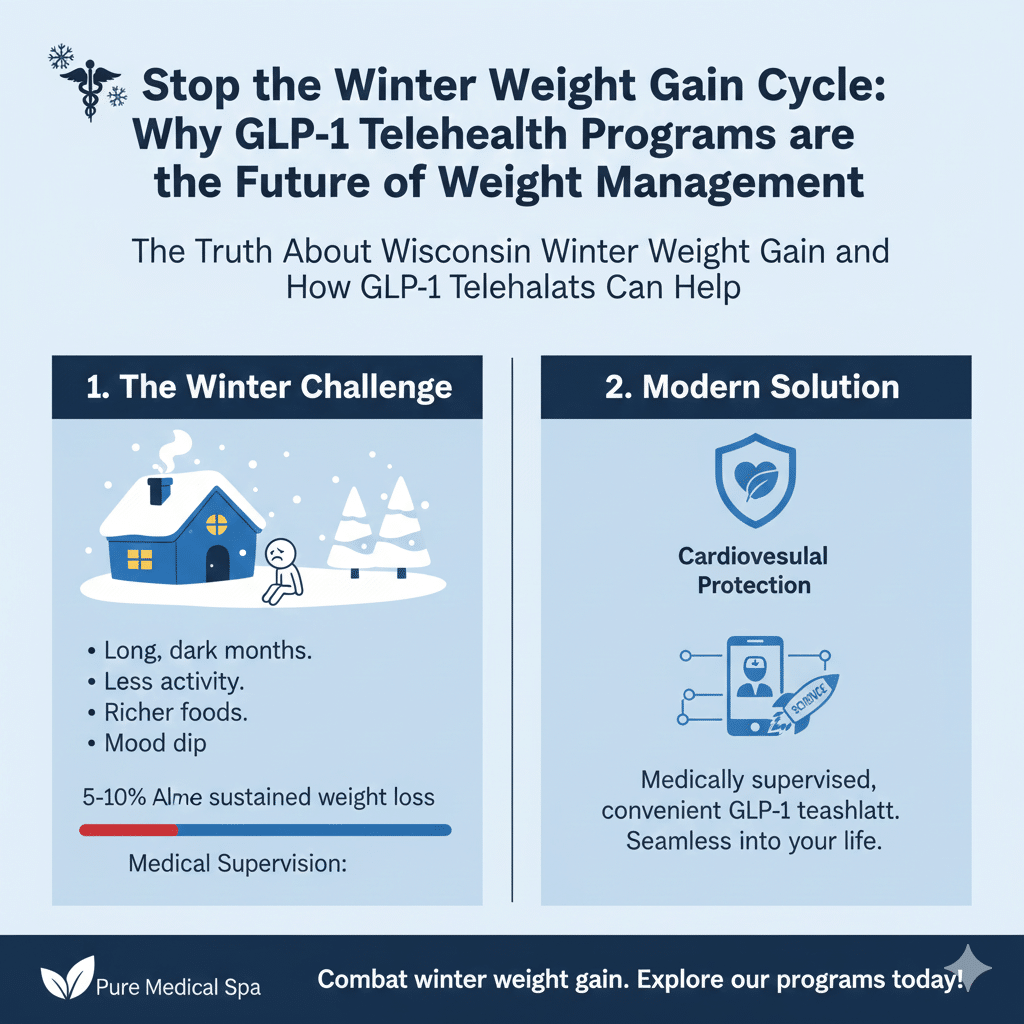 ❄️ Stop the Winter Weight Gain Cycle: Why GLP-1 Telehealth Programs are the Future of Weight Management