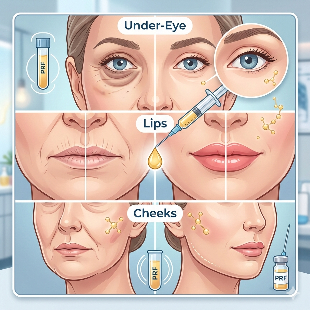 The Ultimate Guide to PRF, Under-Eye, Lips, and Cheeks Rejuvenation