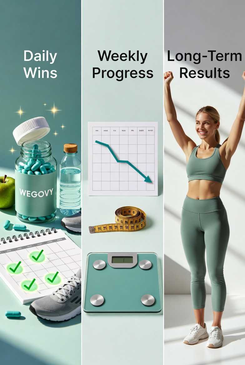 Wegovy Pills, Daily Wins, Weekly Progress, and Long-Term Results