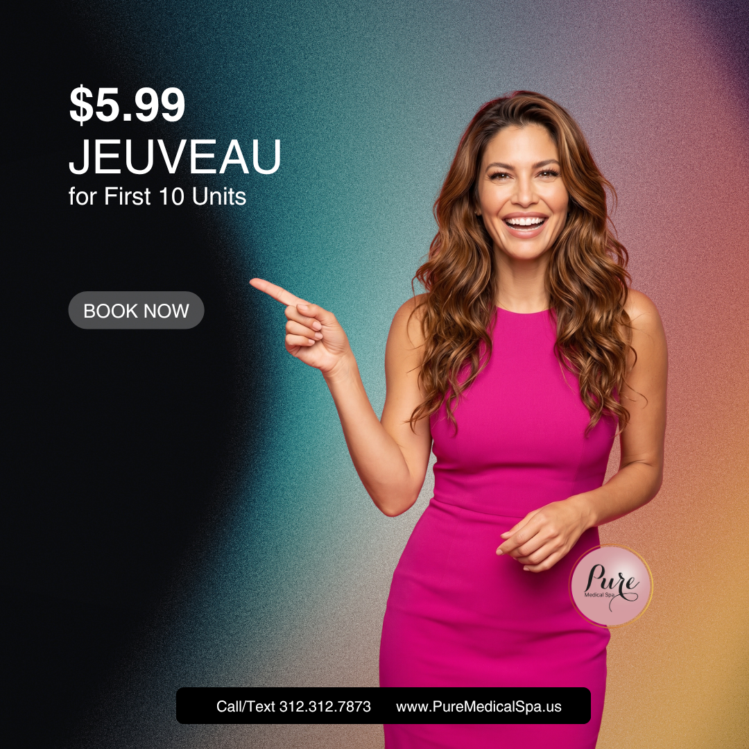 Botox $6.95 per unit offer at PURE Medical Spa
