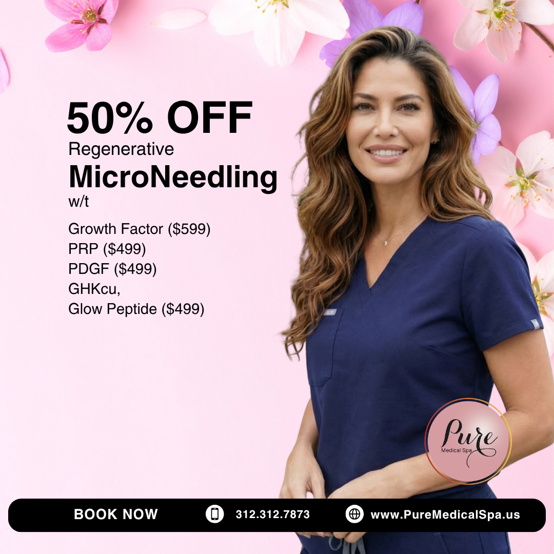 Regenerative Microneedling monthly offer at PURE Medical Spa