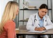 Woman reviewing her medications with a provider before Botox