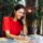 Woman rescheduling her Sculptra appointment by phone
